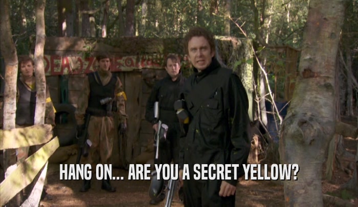 HANG ON... ARE YOU A SECRET YELLOW?  