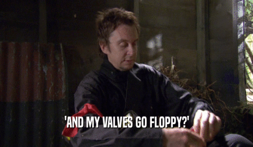 'AND MY VALVES GO FLOPPY?'  