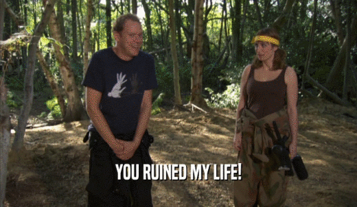 YOU RUINED MY LIFE!  