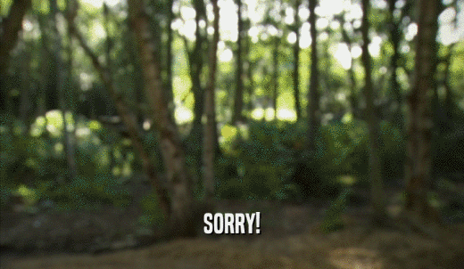 SORRY!  