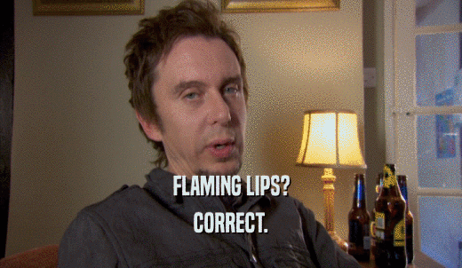 FLAMING LIPS? CORRECT. 