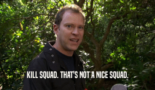 KILL SQUAD. THAT'S NOT A NICE SQUAD.  