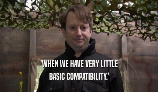 'WHEN WE HAVE VERY LITTLE BASIC COMPATIBILITY.' 