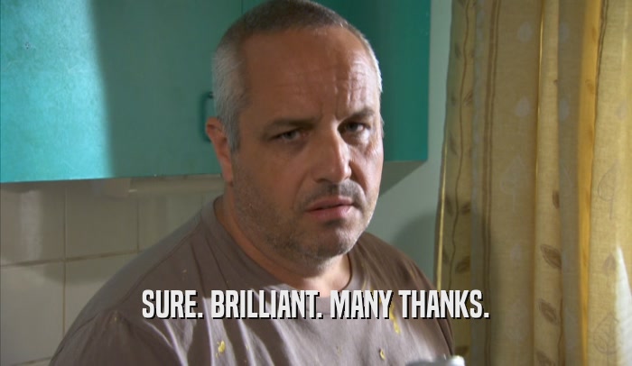 SURE. BRILLIANT. MANY THANKS.  