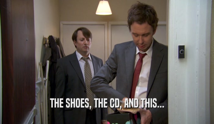 THE SHOES, THE CD, AND THIS...  