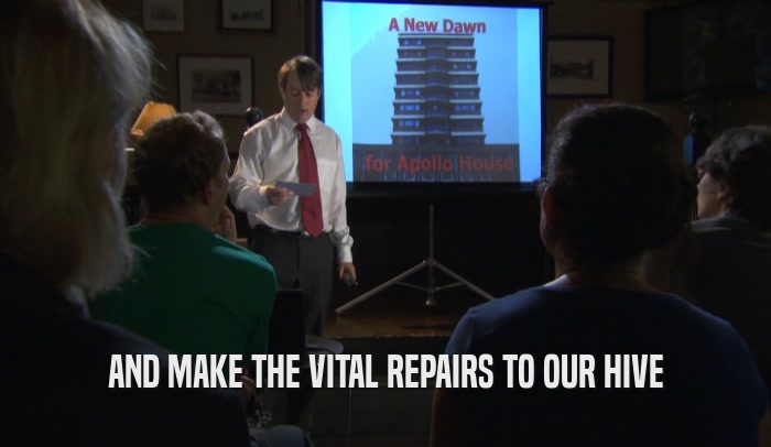 AND MAKE THE VITAL REPAIRS TO OUR HIVE  