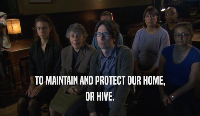 TO MAINTAIN AND PROTECT OUR HOME, OR HIVE. 