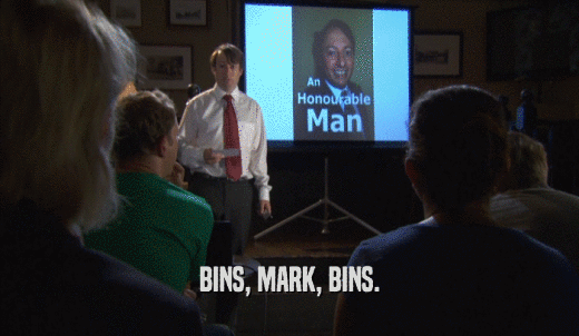 BINS, MARK, BINS.  