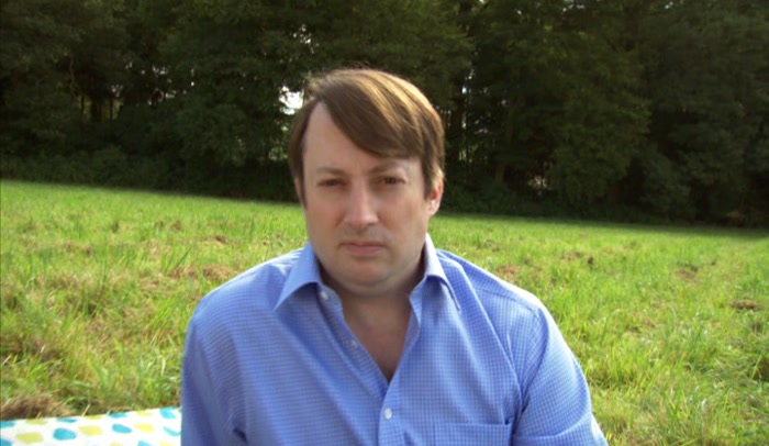 NO, I'M JUST ON A PICNIC. I'LL SPIT THESE OLIVES OUT, HANG ON. 