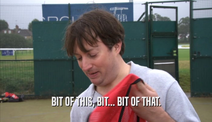 BIT OF THIS, BIT... BIT OF THAT.  