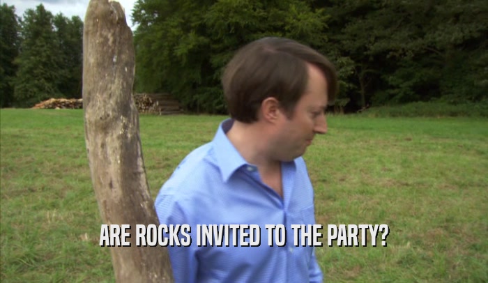 ARE ROCKS INVITED TO THE PARTY?  