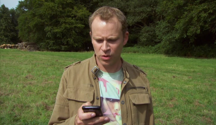 SHE MEANS YOU SPYING ON HER. YOU'VE FUCKED IT, YOU IDIOT. 