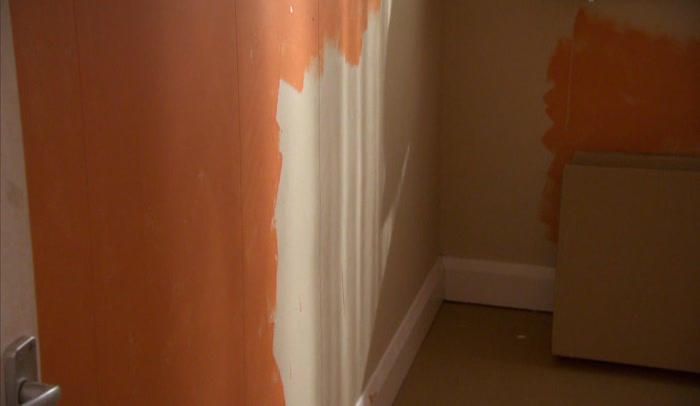 ONE OF THE WALLS THAT YOU STARTED PAINTING TEN YEARS AGO AND NEVER PAINTING TEN YEARS AGO AND NEVER
