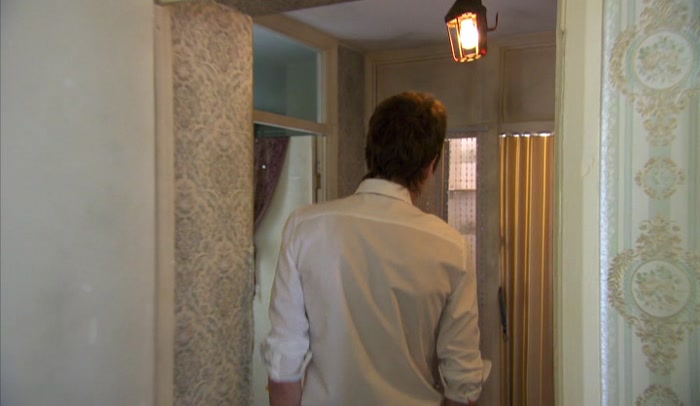 THE... ER... BATHROOM'S CURRENTLY ON A BUCKET FLUSH SYSTEM. 