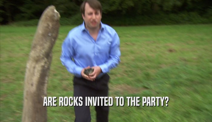 ARE ROCKS INVITED TO THE PARTY?  