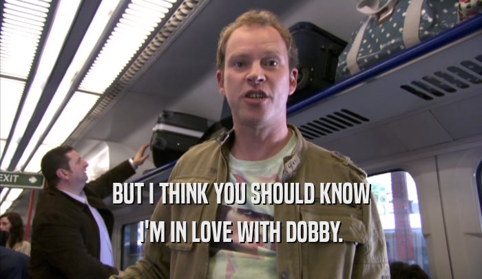 BUT I THINK YOU SHOULD KNOW I'M IN LOVE WITH DOBBY. 