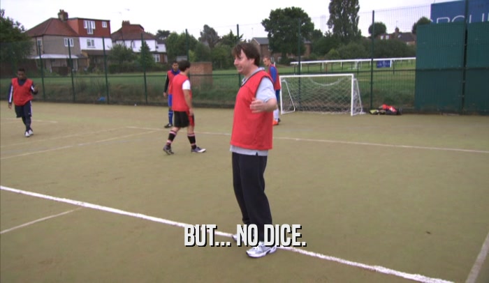 BUT... NO DICE.  