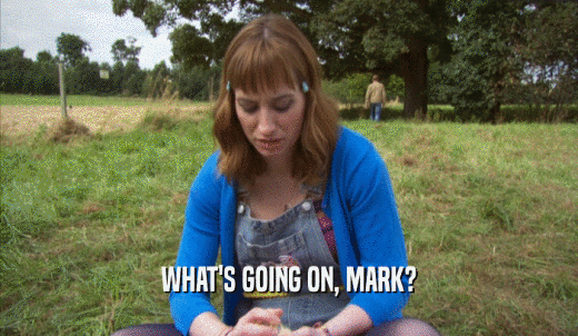 WHAT'S GOING ON, MARK?  
