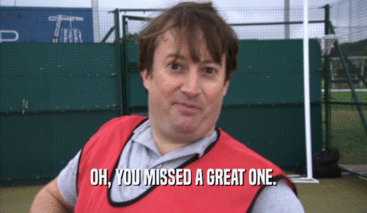 OH, YOU MISSED A GREAT ONE.  