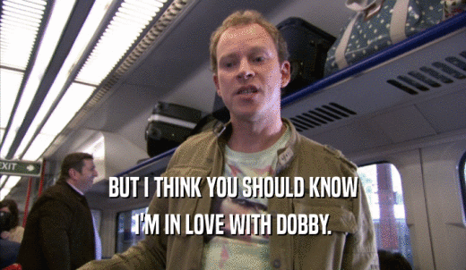 BUT I THINK YOU SHOULD KNOW I'M IN LOVE WITH DOBBY. 