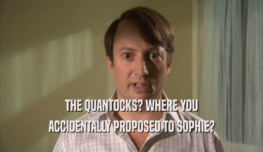 THE QUANTOCKS? WHERE YOU ACCIDENTALLY PROPOSED TO SOPHIE? 