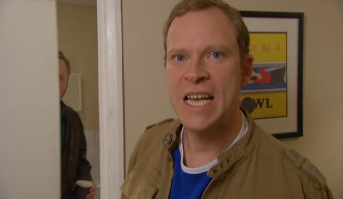 HE'S USING MY MUG, MARK. THEY'RE ALL MY MUGS, JEZ. 
