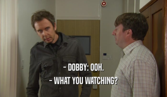 - DOBBY: OOH. - WHAT YOU WATCHING? 