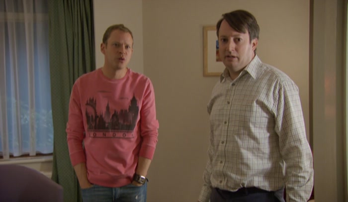 I'LL-I'LL LEAVE YOU TWO TO... SORRY.  