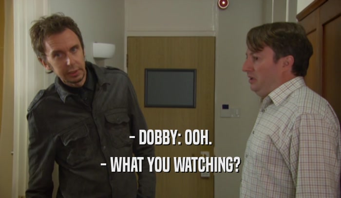 - DOBBY: OOH. - WHAT YOU WATCHING? 