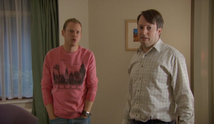 I'LL-I'LL LEAVE YOU TWO TO... SORRY.  