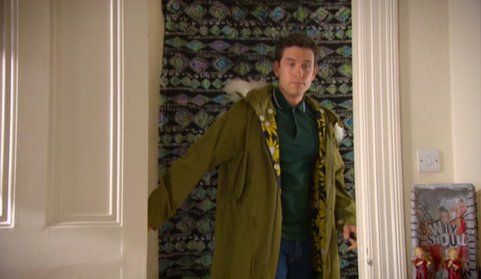 SORRY I'M BACK SO EARLY. I'LL, UM... I'LL HIDE OUT IN THE BEDROOM. 