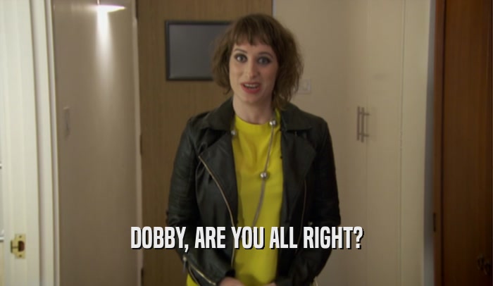 DOBBY, ARE YOU ALL RIGHT?  