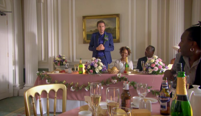 SORRY, HI. ER, I'M AFRAID THE, ER, THE BEST MAN, ER, HAS GONE AWOL. 