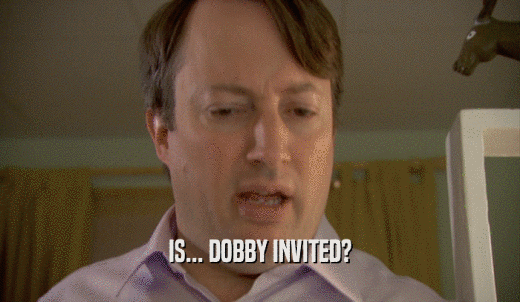 IS... DOBBY INVITED?  