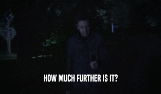 HOW MUCH FURTHER IS IT?  