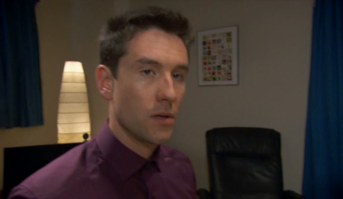- I, UM... - THAT WAS ACTUALLY MARK'S FOOT. 