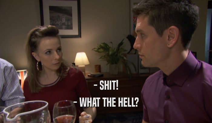 - SHIT! - WHAT THE HELL? 