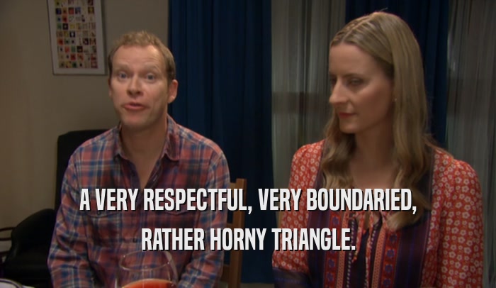 A VERY RESPECTFUL, VERY BOUNDARIED, RATHER HORNY TRIANGLE. 