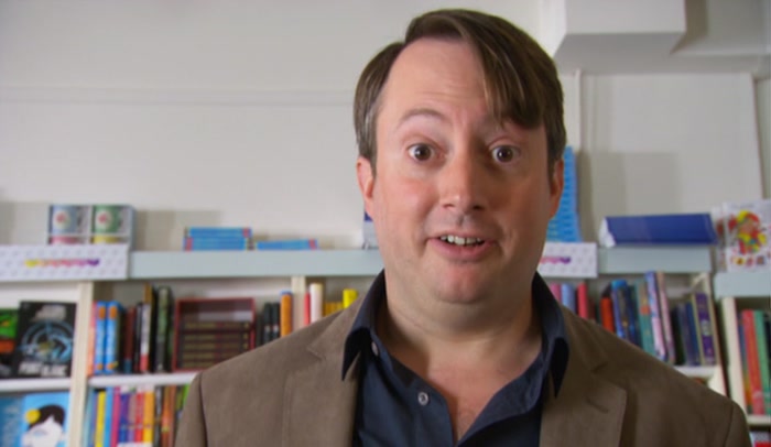 - ER, WHO SHOULD I SIGN IT TO? - MARK. MARK CORRIGAN. 