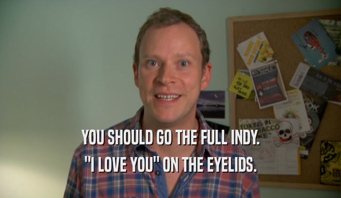 YOU SHOULD GO THE FULL INDY. 