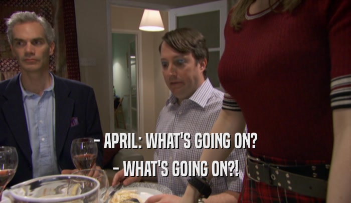- APRIL: WHAT'S GOING ON? - WHAT'S GOING ON?! 