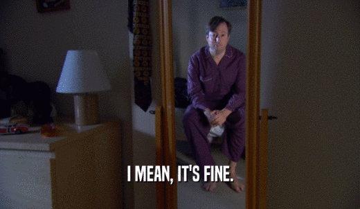 I MEAN, IT'S FINE.  