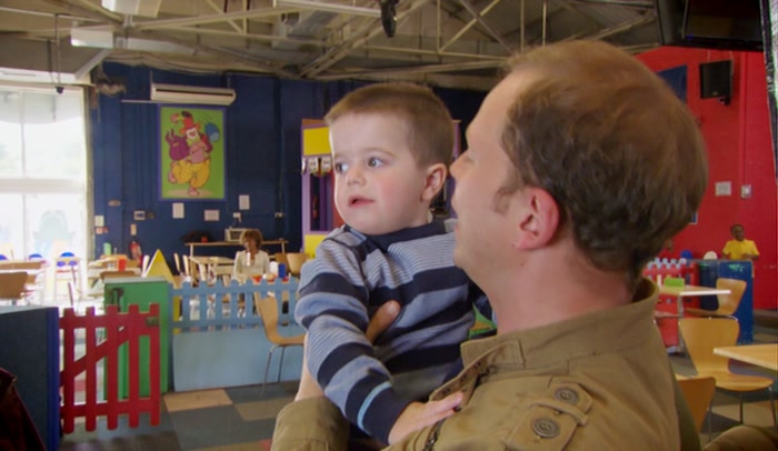 COME ON, LITTLE FELLA, LET UNCLE JEREMY PUT YOU IN THE RAGE CAGE. 