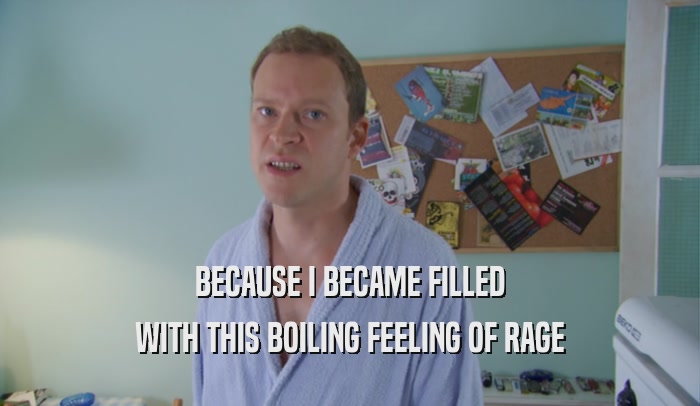 BECAUSE I BECAME FILLED WITH THIS BOILING FEELING OF RAGE 
