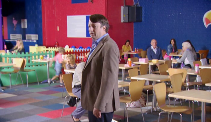IAN'S IN THE FUN PIT WORKING THE PLASTICS. 