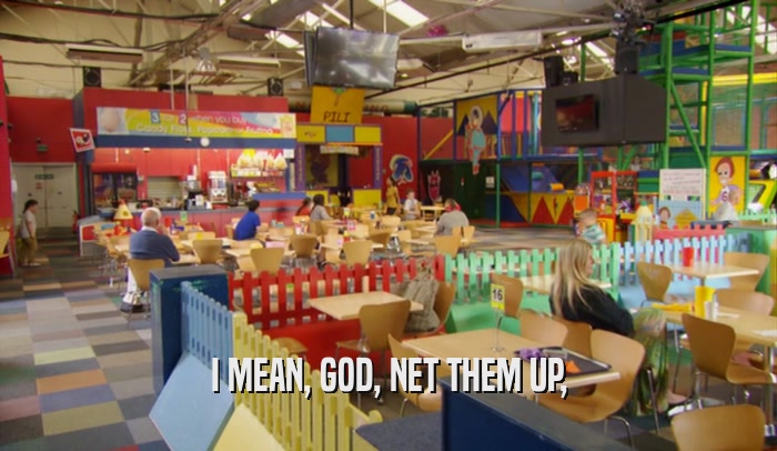 I MEAN, GOD, NET THEM UP,  