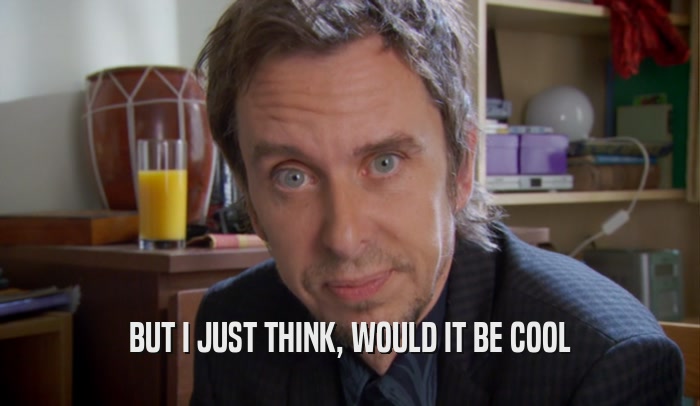 BUT I JUST THINK, WOULD IT BE COOL  