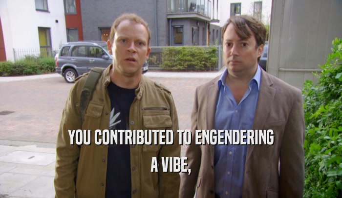 YOU CONTRIBUTED TO ENGENDERING A VIBE, 