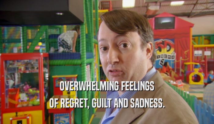 OVERWHELMING FEELINGS OF REGRET, GUILT AND SADNESS. 