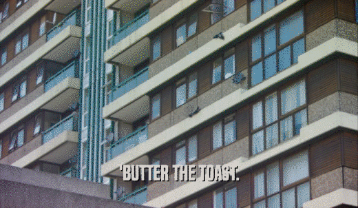 'BUTTER THE TOAST.  